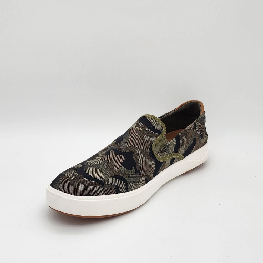 OluKai Men's Gray Camo Slip-On Loafers - Picture 11 of 14